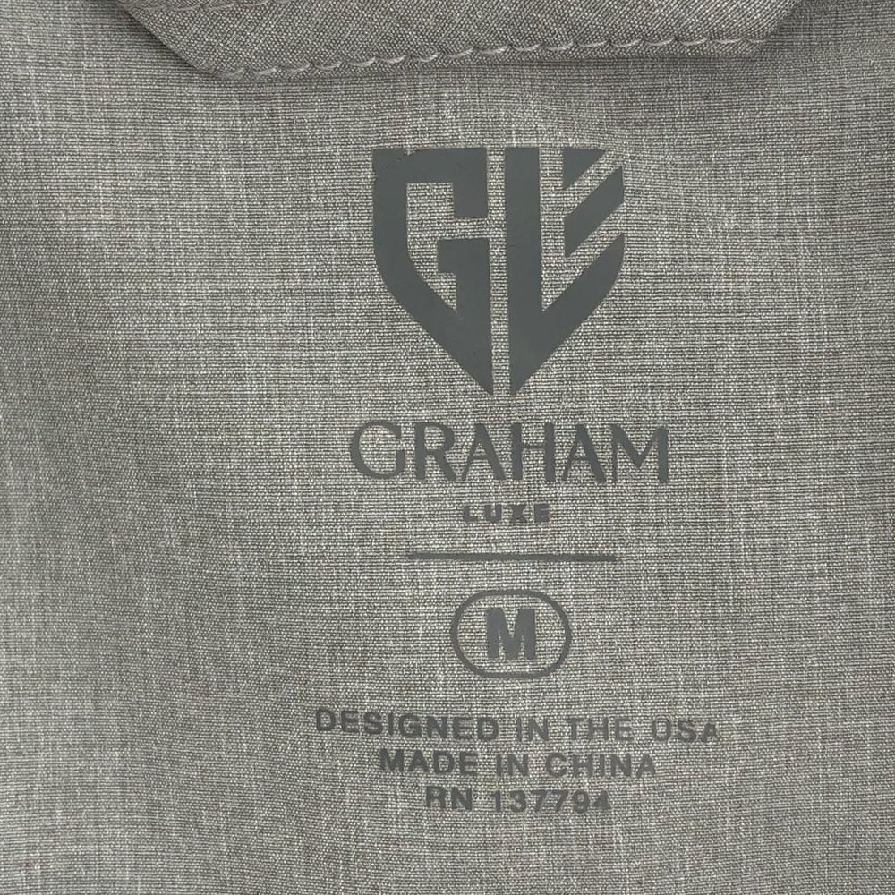 Gray Polyester Basic Jacket | Size M - image 2